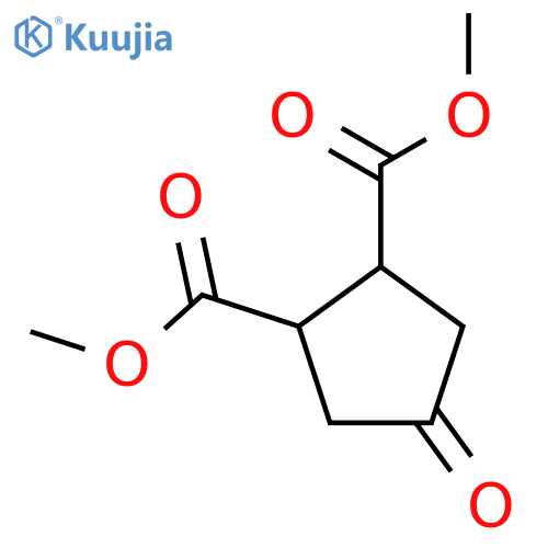 dimethyl 4-oxo-1,2-cyclopentanedicarboxylate structure