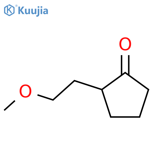 2-(2-methoxyethyl)cyclopentan-1-one structure