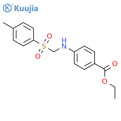 BENZOIC ACID, 4-[[[(4-METHYLPHENYL)SULFONYL]METHYL]AMINO]-, ETHYL ESTER structure