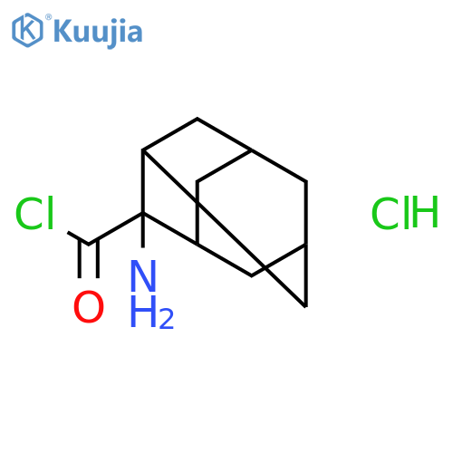 TRICYCLO[3.3.1.13,7]DECANE-2-CARBONYL CHLORIDE, 2-AMINO-, HYDROCHLORIDE structure