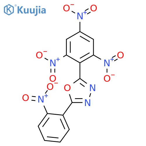 1,3,4-OXADIAZOLE, 2-(2-NITROPHENYL)-5-(2,4,6-TRINITROPHENYL)- structure