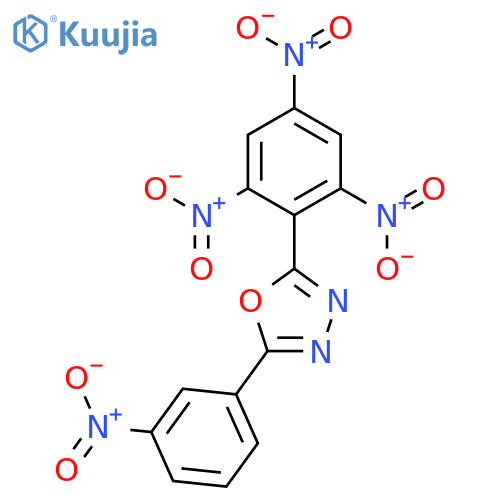 1,3,4-Oxadiazole, 2-(3-nitrophenyl)-5-(2,4,6-trinitrophenyl)- structure