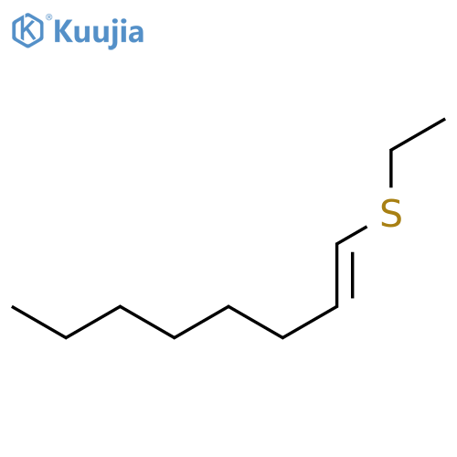 1-Octene, 1-(ethylthio)-, (E)- structure
