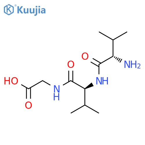 GLYCINE, N-(N-L-VALYL-L-VALYL)- structure