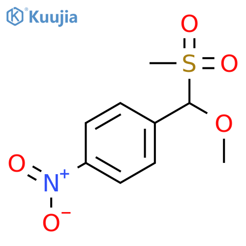 Benzene, 1-[methoxy(methylsulfonyl)methyl]-4-nitro- structure