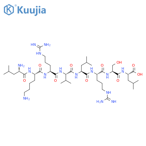 L-LEUCINE, L-LEUCYL-L-LYSYL-L-ARGINYL-L-VALYL-L-LEUCYL-L-ARGINYL-L-SERYL- structure
