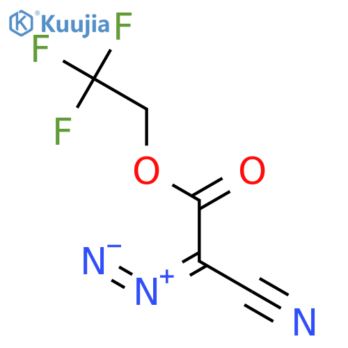 Acetic acid, cyanodiazo-, 2,2,2-trifluoroethyl ester structure