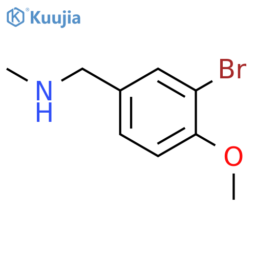 (3-bromo-4-methoxyphenyl)methyl(methyl)amine structure