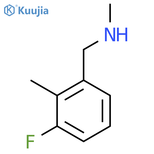 (3-fluoro-2-methylphenyl)methyl(methyl)amine structure