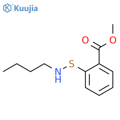 Benzoic acid, 2-[(butylamino)thio]-, methyl ester structure