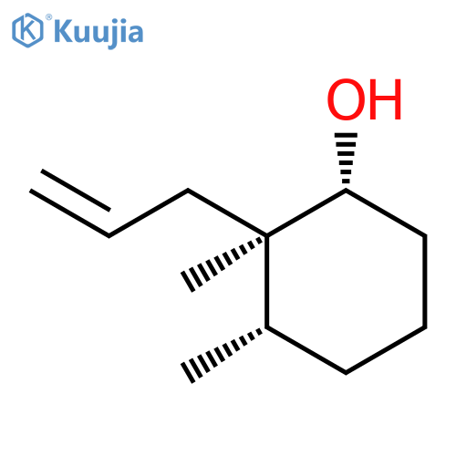 Cyclohexanol, 2,3-dimethyl-2-(2-propenyl)-, (1R,2R,3S)-rel- structure