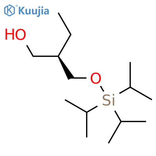 1-BUTANOL, 2-[[[TRIS(1-METHYLETHYL)SILYL]OXY]METHYL]-, (2R)- structure