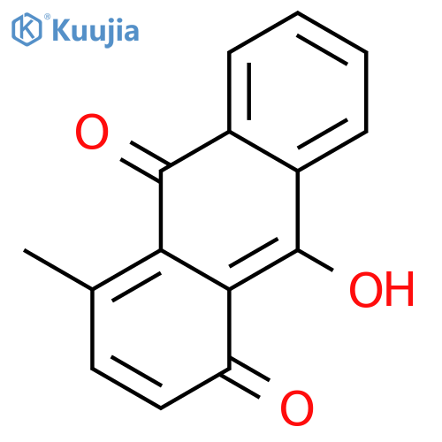 1,10-Anthracenedione, 9-hydroxy-4-methyl- structure