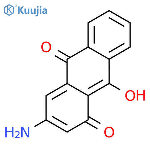1,10-Anthracenedione, 3-amino-9-hydroxy- structure