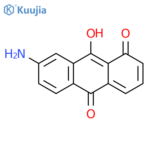 1,10-Anthracenedione, 7-amino-9-hydroxy- structure