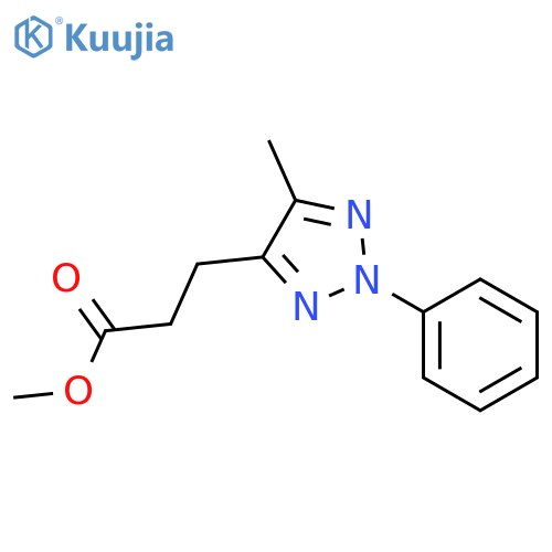 2H-1,2,3-Triazole-4-propanoic acid, 5-methyl-2-phenyl-, methyl ester structure
