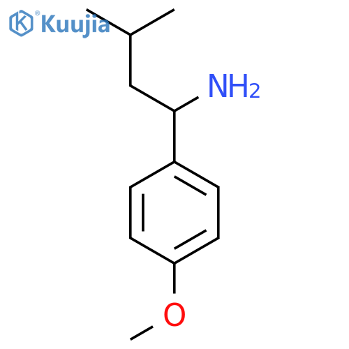 1-(4-Methoxyphenyl)-3-methylbutylamine structure