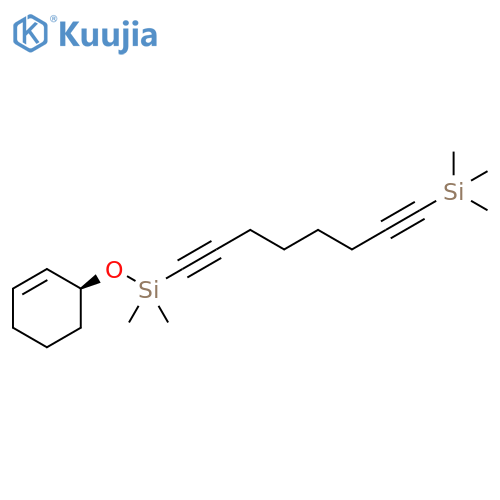 Silane,[8-[[(1S)-2-cyclohexen-1-yloxy]dimethylsilyl]-1,7-octadiynyl]trimethyl- structure