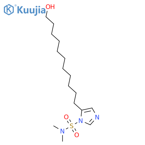1H-Imidazole-1-sulfonamide, 5-(11-hydroxyundecyl)-N,N-dimethyl- structure