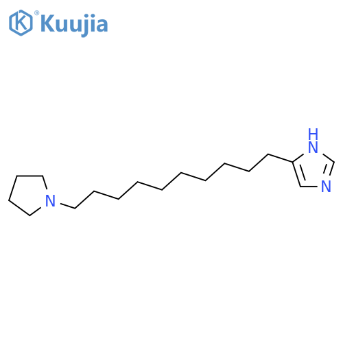 1H-Imidazole, 4-[10-(1-pyrrolidinyl)decyl]- structure