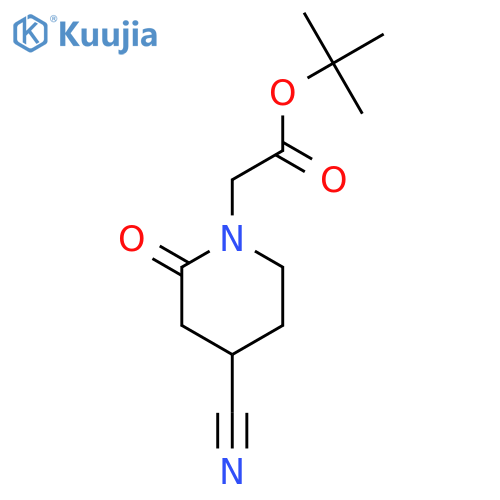 1-PIPERIDINEACETIC ACID, 4-CYANO-2-OXO-, 1,1-DIMETHYLETHYL ESTER structure