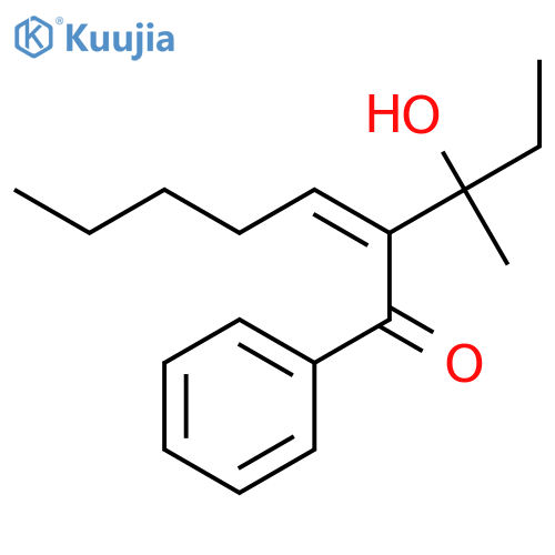 2-HEPTEN-1-ONE, 2-(1-HYDROXY-1-METHYLPROPYL)-1-PHENYL-, (2Z)- structure