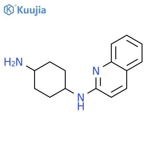 1,4-Cyclohexanediamine, N-2-quinolinyl- structure