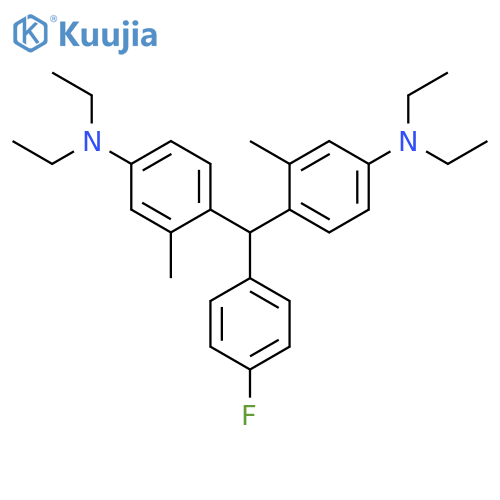 BENZENAMINE, 4,4'-[(4-FLUOROPHENYL)METHYLENE]BIS[N,N-DIETHYL-3-METHYL- structure