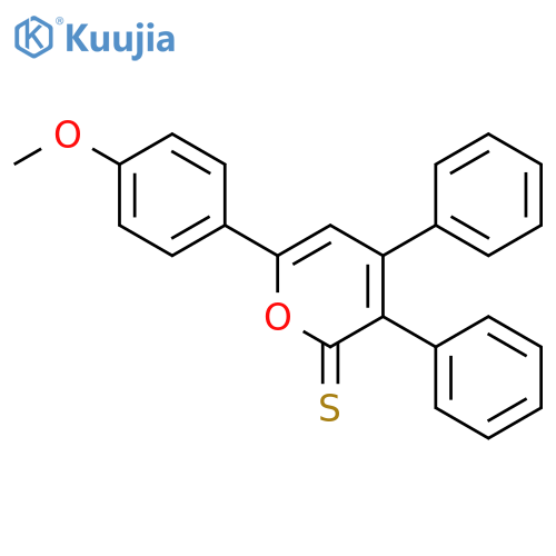 2H-Pyran-2-thione, 6-(4-methoxyphenyl)-3,4-diphenyl- structure
