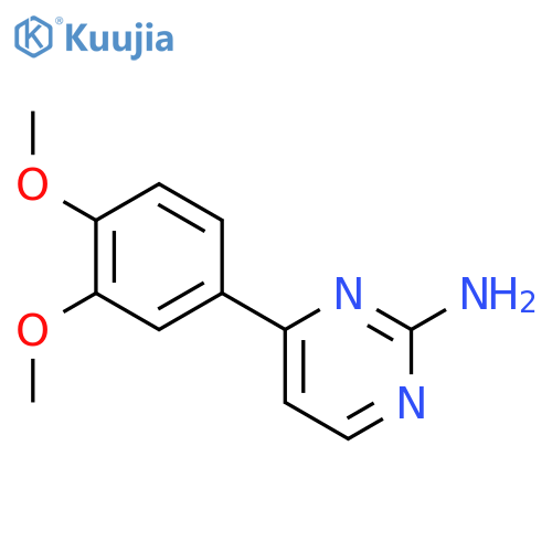 4-(3,4-Dimethoxyphenyl)pyrimidin-2-amine structure