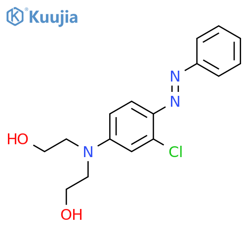 Ethanol, 2,2'-[[3-chloro-4-(phenylazo)phenyl]imino]bis- structure