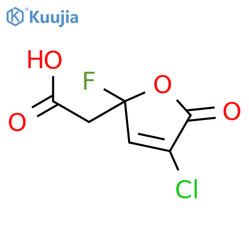 2-FURANACETIC ACID, 4-CHLORO-2-FLUORO-2,5-DIHYDRO-5-OXO- structure