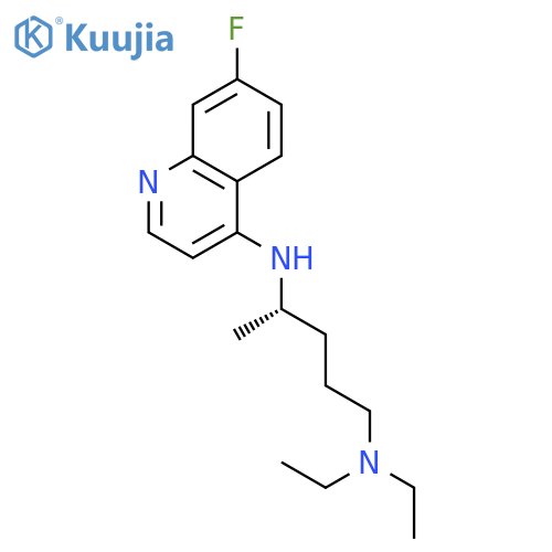 1,4-PENTANEDIAMINE, N1,N1-DIETHYL-N4-(7-FLUORO-4-QUINOLINYL)-, (4S)- structure