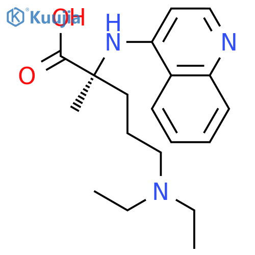 L-Ornithine, N5,N5-diethyl-2-methyl-N2-4-quinolinyl- structure