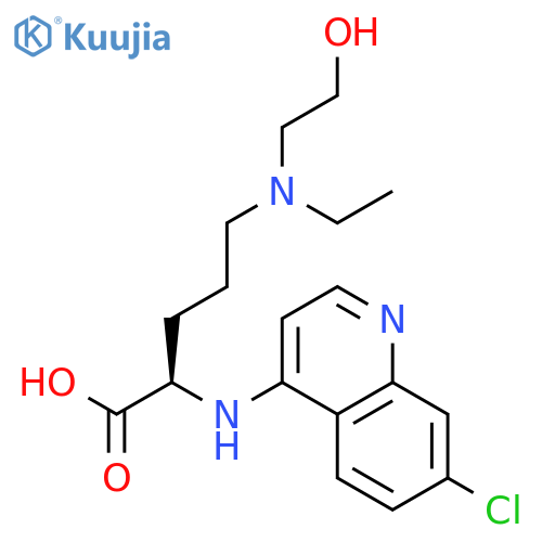 D-ORNITHINE, N2-(7-CHLORO-4-QUINOLINYL)-N5-ETHYL-N5-(2-HYDROXYETHYL)- structure