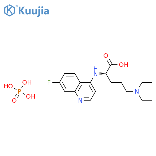 ORNITHINE, N5,N5-DIETHYL-N2-(7-FLUORO-4-QUINOLINYL)-, PHOSPHATE structure