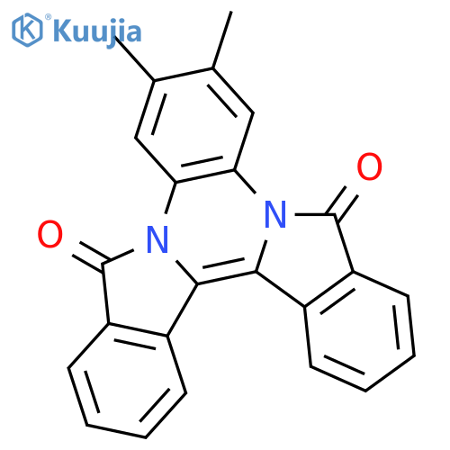 Diisoindolo[2,1-a:1',2'-c]quinoxaline-5,12-dione, 8,9-dimethyl- structure