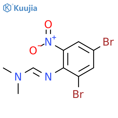 Methanimidamide, N'-(2,4-dibromo-6-nitrophenyl)-N,N-dimethyl- structure