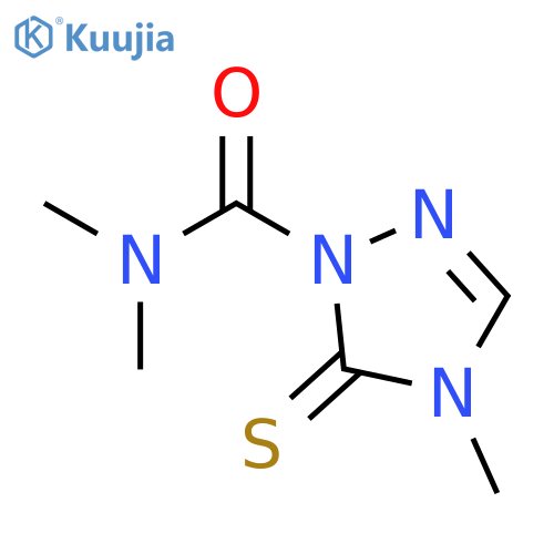 1H-1,2,4-TRIAZOLE-1-CARBOXAMIDE, 4,5-DIHYDRO-N,N,4-TRIMETHYL-5-THIOXO- structure