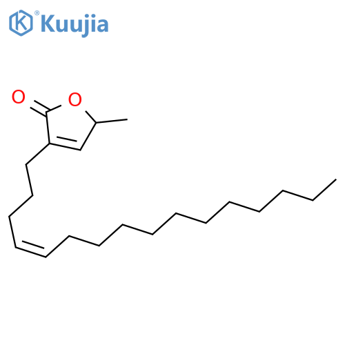 2(5H)-FURANONE, 3-(4Z)-4-HEXADECENYL-5-METHYL-, (+)- structure