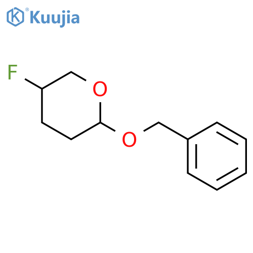 2H-Pyran, 5-fluorotetrahydro-2-(phenylmethoxy)- structure