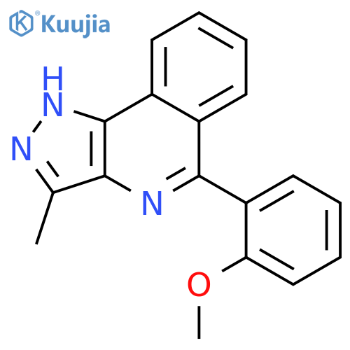 1H-Pyrazolo[4,3-c]isoquinoline, 5-(2-methoxyphenyl)-3-methyl- structure