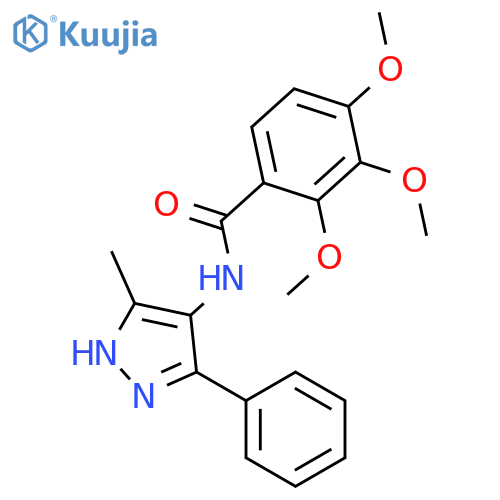 Benzamide, 2,3,4-trimethoxy-N-(3-methyl-5-phenyl-1H-pyrazol-4-yl)- structure