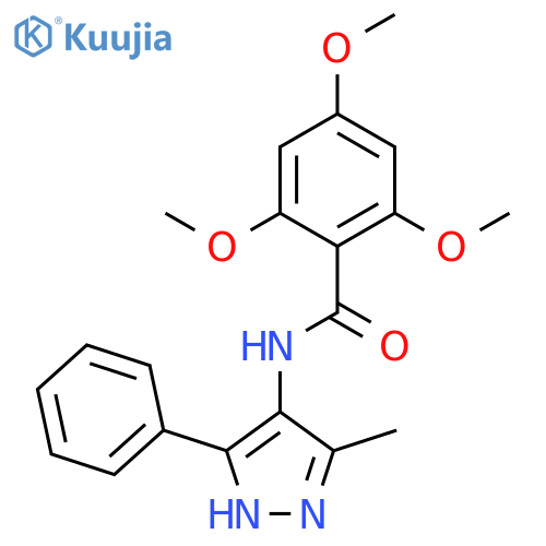 Benzamide, 2,4,6-trimethoxy-N-(3-methyl-5-phenyl-1H-pyrazol-4-yl)- structure