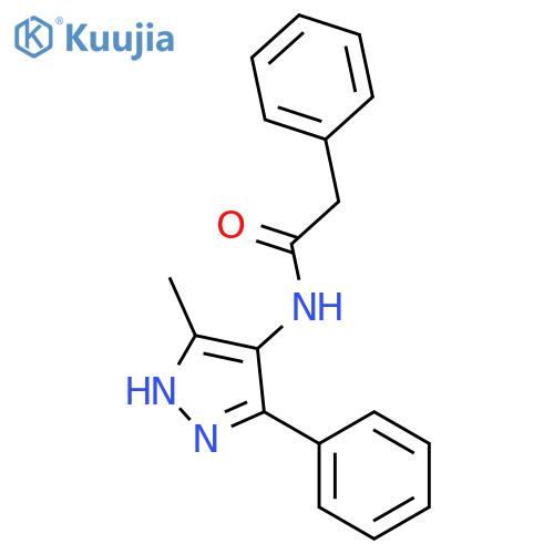 Benzeneacetamide, N-(3-methyl-5-phenyl-1H-pyrazol-4-yl)- structure