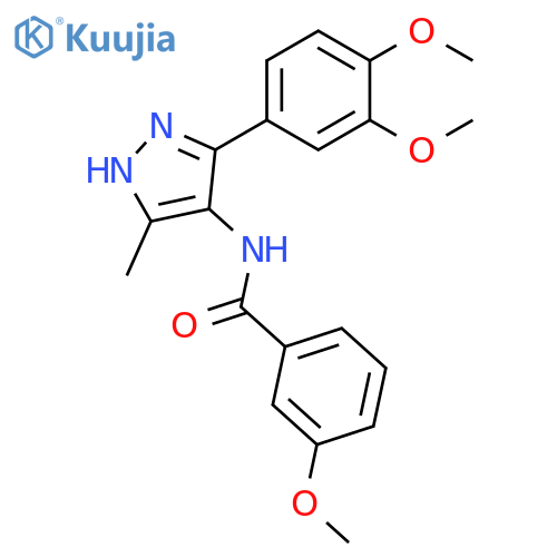 Benzamide,N-[3-(3,4-dimethoxyphenyl)-5-methyl-1H-pyrazol-4-yl]-3-methoxy- structure