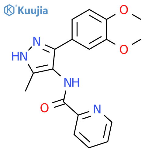 2-Pyridinecarboxamide,N-[3-(3,4-dimethoxyphenyl)-5-methyl-1H-pyrazol-4-yl]- structure