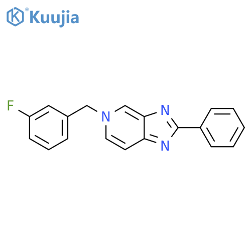 5H-IMIDAZO[4,5-C]PYRIDINE, 5-[(3-FLUOROPHENYL)METHYL]-2-PHENYL- structure