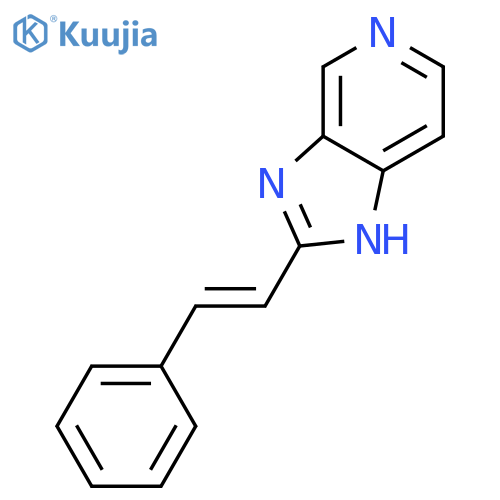 1H-IMIDAZO[4,5-C]PYRIDINE, 2-[(1E)-2-PHENYLETHENYL]- structure
