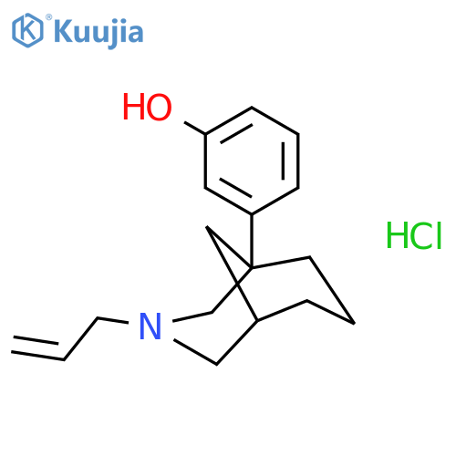 Phenol, 3-[3-(2-propenyl)-3-azabicyclo[3.3.1]non-1-yl]-, hydrochloride structure